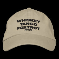 El tango del whisky Foxtrot (encima) gorras bordados