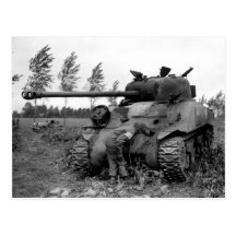 El tanque británico de la luciérnaga de WWII KIA,  Tarjeta Postal