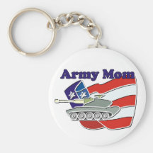 El tanque de la mamá del ejército llavero personalizado