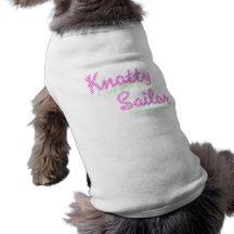 El tanque nudoso del perrito del marinero camiseta de perro