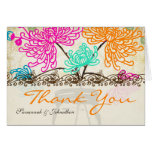 El tarro de albañil floral del Zinnia le agradece tarjetas