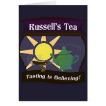 El té de Russell Felicitacion