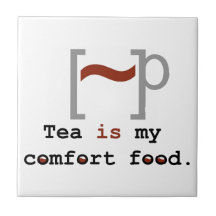 El té es mi comida de la comodidad tejas  cerámicas