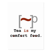 El té es mi comida de la comodidad postales