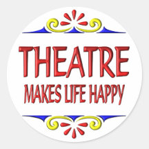 El teatro hace vida feliz etiqueta