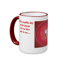 El teclear de doce baterías taza de café