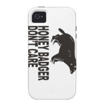El tejón de miel no cuida el caso de Iphone 4/s Case-Mate iPhone 4 Fundas