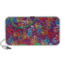 El teléfono coloreado multi salvaje de Paisley enc Altavoces