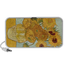 El teléfono de los GIRASOLES de Van Gogh encajona  Notebook Altavoz
