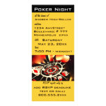 El tema del casino de la noche del póker invita invitacion personal 