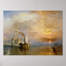 El "Temeraire que lucha" tirado Poster