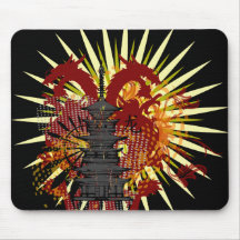 El templo Mousepad del dragón Tapetes De Ratones