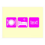 El texting divertido tarjeta postal