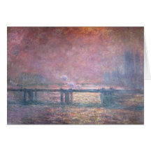 El Thames en Charing Cross, 1903 Tarjeton