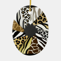 El tigre multi de la cebra de los estampados de an ornamentos de reyes magos