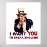 El tío Sam LE QUIERE habla inglés Impresiones