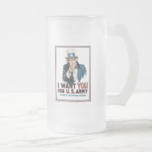 El tío Sam le quiere la guerra mundial 2 Tazas