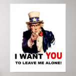 El tío Sam LE QUIERE ME DEJA SOLO Posters