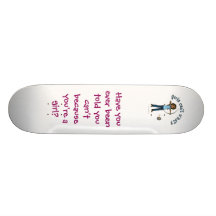 El tiro al arco de las mujeres oscuras en azul patineta personalizada