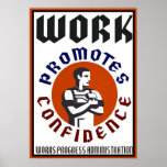El trabajo promueve el poster de WPA de la confian