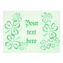 El trébol de St Patrick Comunicados Personalizados