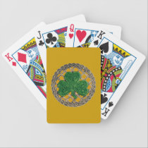 El trébol del oro en Celtic anuda naipes cartas de juego