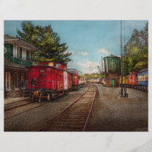 El tren - Caboose - los boletos satisface Tarjetones