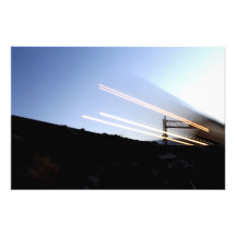 El tren enciende llevar la manera impresiones fotograficas