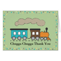El tren le agradece - verde felicitacion 