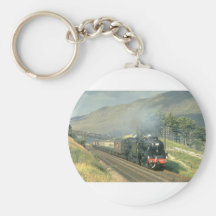 El tren por último vapor-acarreado del ferrocarril llavero