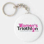 El Triathlon de las mujeres Llavero Personalizado