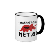 El Triceratops es metal Taza