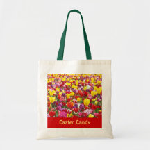 El tulipán de las bolsas de asas del caramelo de P