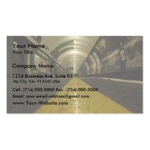 El túnel encendido atractivo con ilimitado hace pu tarjetas de visita