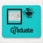 ¡El ~ U de la foto del graduado elige el backgroun Alfombrillas De Ratones