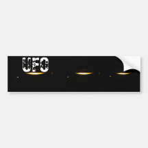 El UFO Etiqueta De Parachoque
