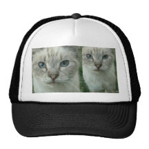 El último espera ojos azules gorro