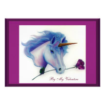 El unicornio de la tarjeta del día de San Valentín Comunicados Personalizados
