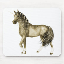 el unicornio de oro Mousepad Alfombrilla De Ratón