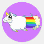 El unicornio Farts pegatina