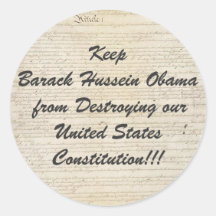 el usconstitution, guarda a Barack Hussein Obama d Etiqueta