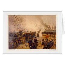 El USS Kearsarge hunde el CSS Alabama en 1864 Felicitacion