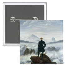 El vagabundo sobre el mar de la niebla, 1818 pin