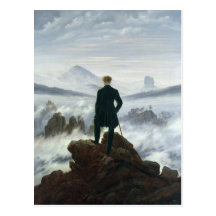 El vagabundo sobre el mar de la niebla, 1818 postales