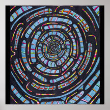 El vagar a través del Wormhole Poster