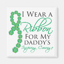 El valor inspirador del papá - cáncer de hígado iman de nevera