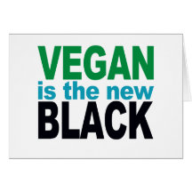 El vegano es el nuevo negro felicitación