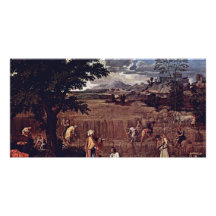 El verano de Nicolás Poussin (la mejor calidad) Tarjeta Personal Con Foto
