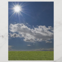 el verde archivó, cielo azul, nube blanca tarjeta publicitaria