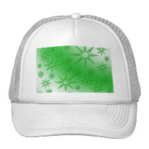 El verde asolea el modelo inconsútil gorro de camionero